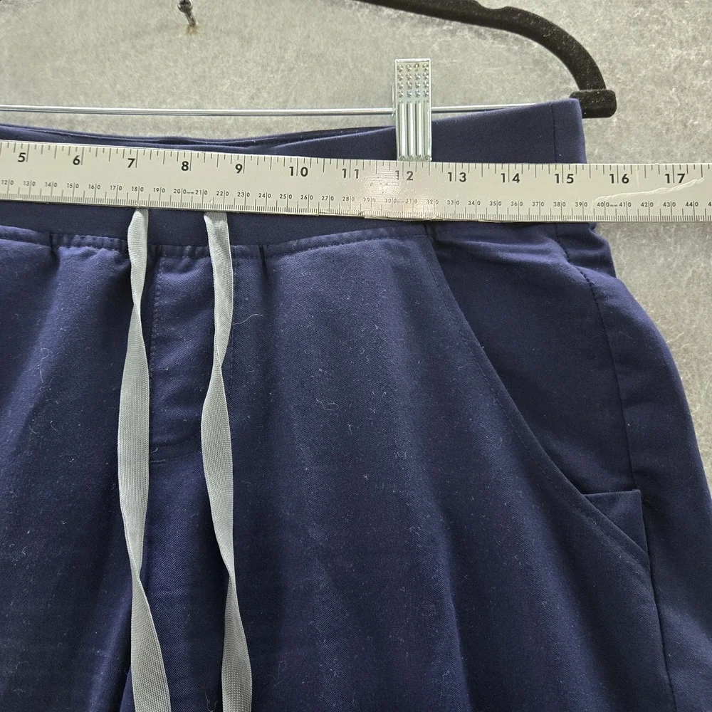 FIGS Women Scrub Pants S Blue Jogger Zamora Zipper PO#3641 29